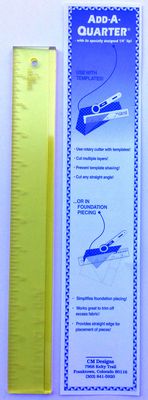 Add-A-Quarter 12" Yellow Ruler