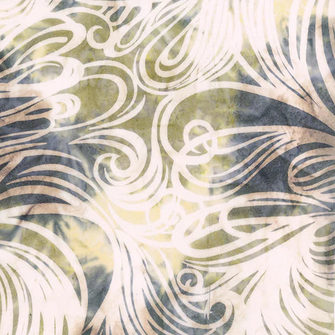 Color Me Banyan Swirls Bleached Dove Yardage