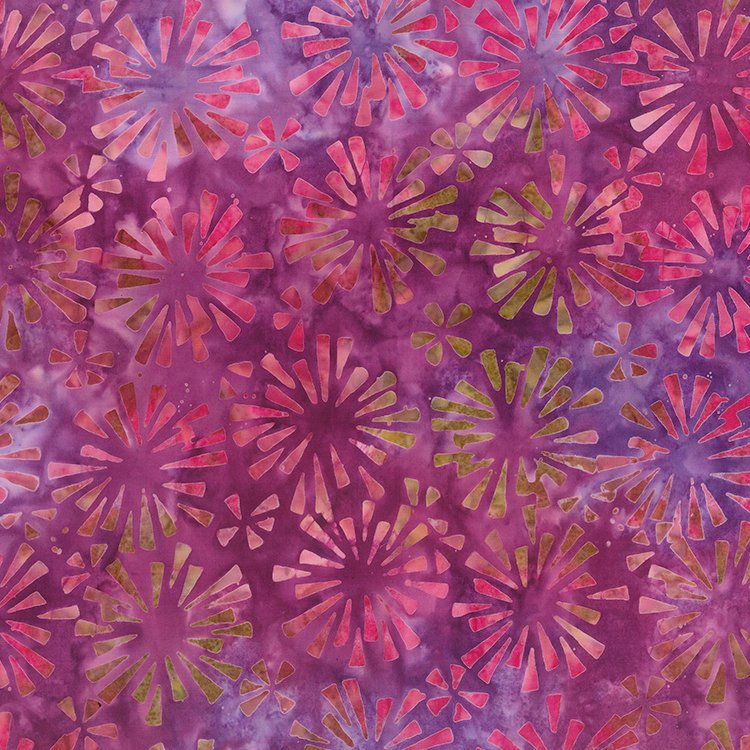 Quilter's Guide to the Galaxy Starburst Plum Berry Yardage