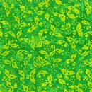 Birds of Paradise Leaves Citrus Green Yardage