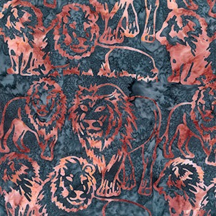 On The Wild Side Lions Lipstick Red Yardage