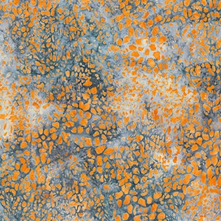 On The Wild Side Small Animal Tangerine Yardage
