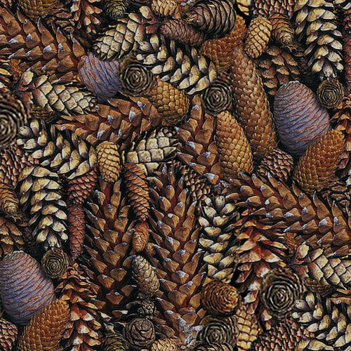 Natural Treasures II Pine Cones Yardage