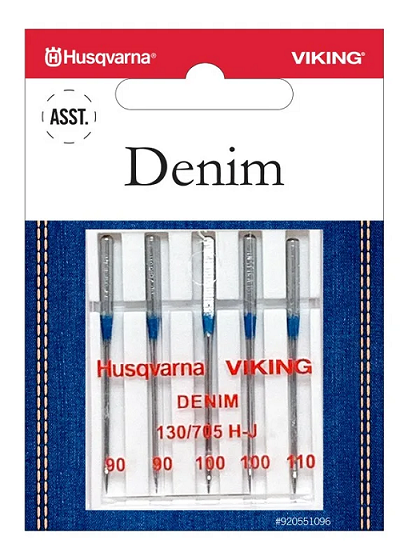 Husqvarna Viking Denim Assorted Needle 5pk