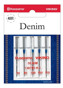 Husqvarna Viking Denim Assorted Needle 5pk
