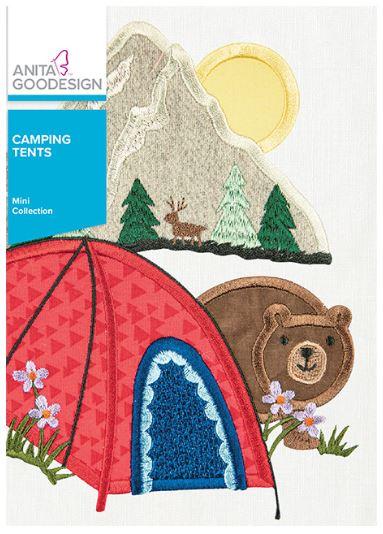 Anita Goodesign Camping Tents Embroidery Collection