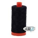 Cotton Makó 50wt 1422yds 2692 Black Thread
