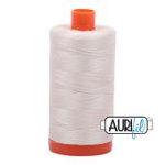 Cotton Makó 50wt Thread 1422yds 2309 Silver White