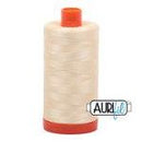 Cotton Makó 50wt 1422yds 2110 Light Lemon Thread