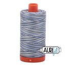 Cotton Makó Variegated 50wt 1422yds 4649 Lemon Blueberry Thread