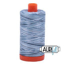 Cotton Makó Variegated 50wt 1422yds 4669 Stonewash Blues - Thread