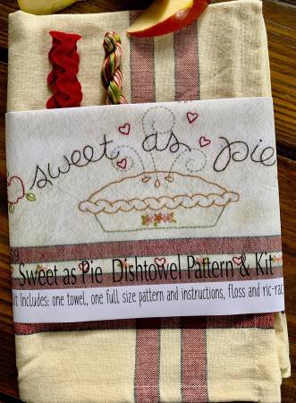 Sweet as Pie Dishtowel Pattern and Kit