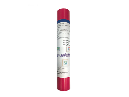 6-Foot Roll Adhesive Craft Vinyl Hot Pink