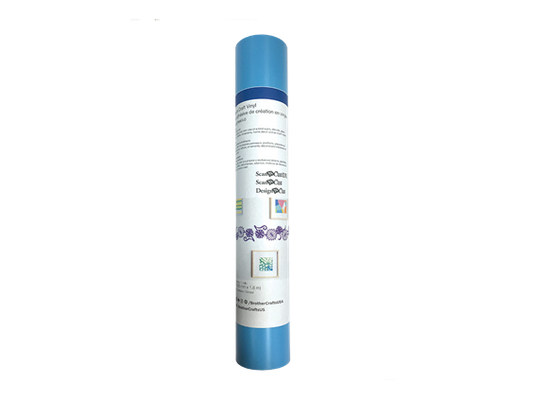 6-Foot Roll Adhesive Craft Vinyl Light Blue
