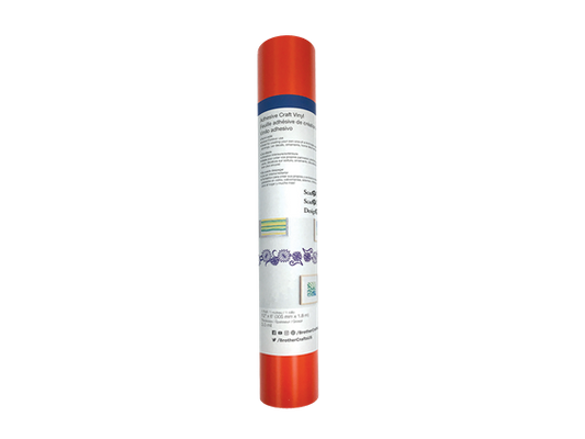 6-Foot Roll Adhesive Craft Vinyl Orange