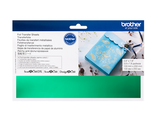 Brother Foil Transfer Sheets  Green CAFTSGRN1