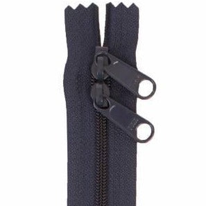 30" Handbag Zipper Double Slide Navy