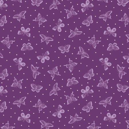 Sweet Picnic Kaleidoscope Berry Yardage