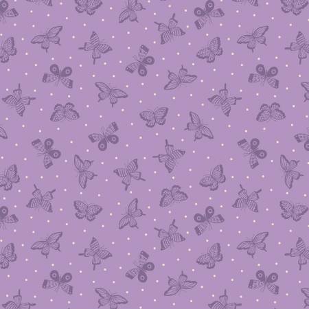 Sweet Picnic Kaleidoscope Lilac Yardage