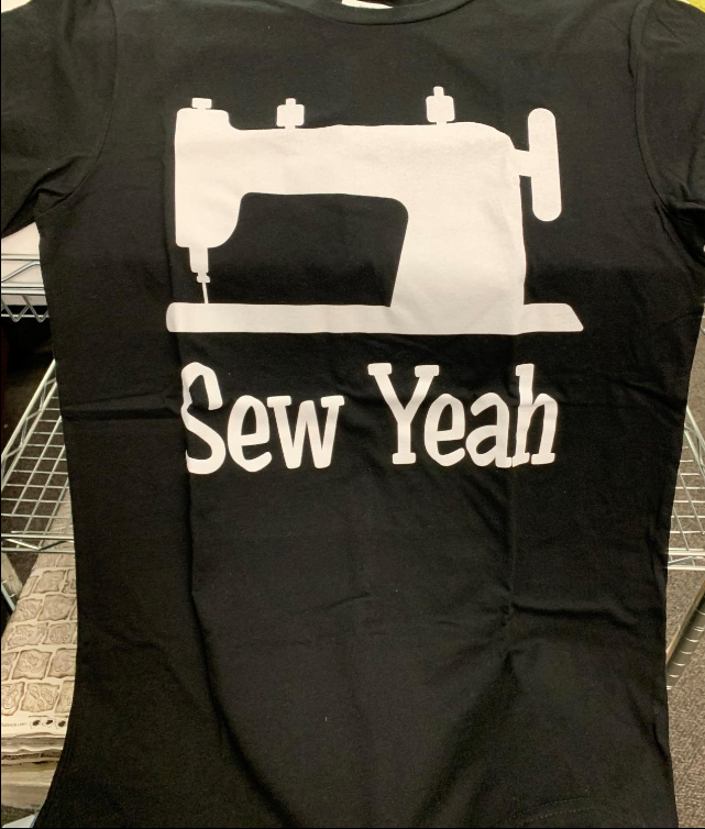 Medium Sew Yeah Round Neck T Shirt