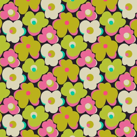 Eden Flower Bump Charteuse Yardage