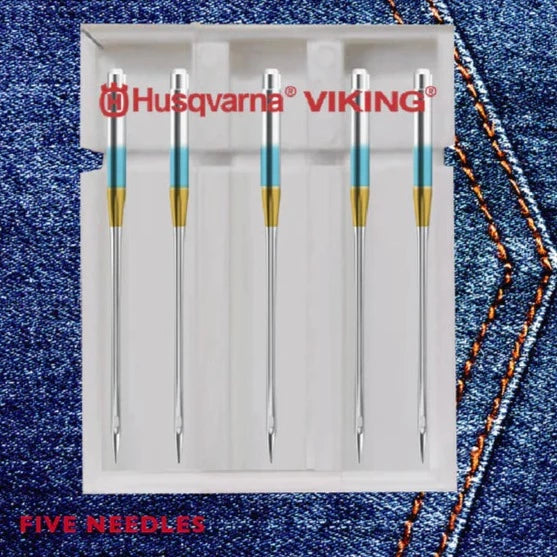 Husqvarna Viking Denim 80/12 Needle 5pk