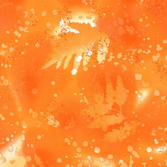 Fossil Fern Orange Juice Yardage