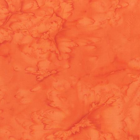 Lava Solids Batiks Tangerine Yardage