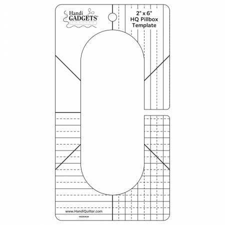 HQ 2"x6" Pillbox Template