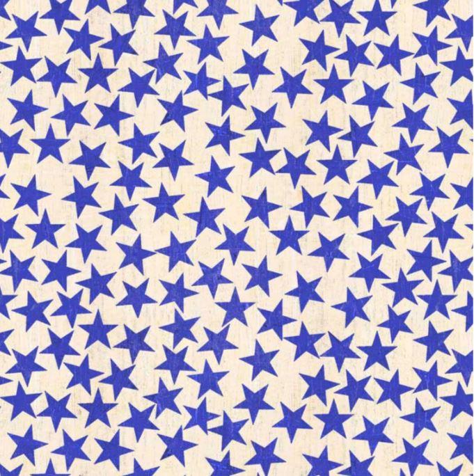 American Farm Stars Blue Yardage