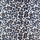 Leopard Charcoal Beige Faux Fur