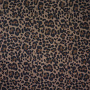 Leopard Charcoal Mocha Faux Fur 1/2-Yard