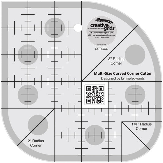 Curved Corner Cutter Quilt Ruler