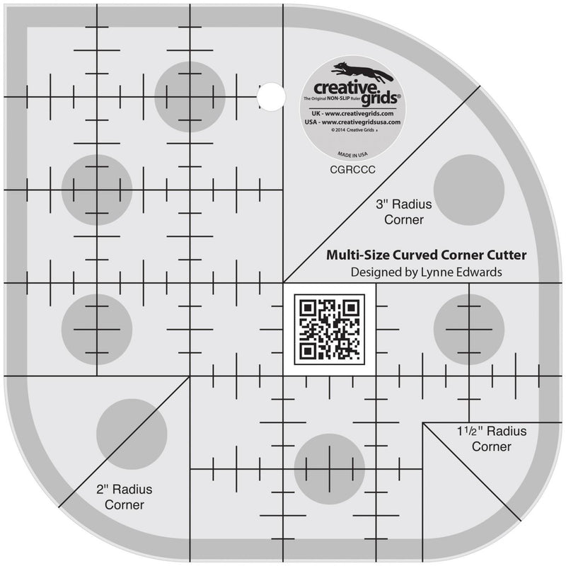 Curved Corner Cutter Quilt Ruler