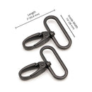 Swivel Hook 1.5" Black 2 ct