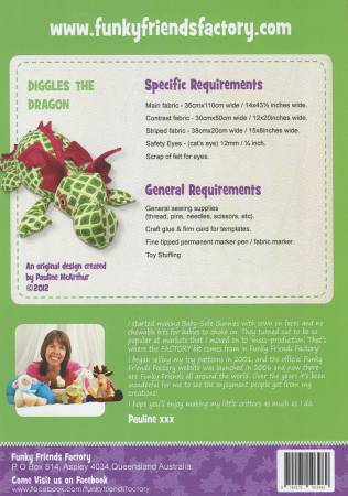 Diggles the Dragon Pattern