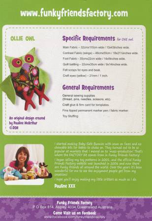 Ollie the Laid Back Owl Pattern