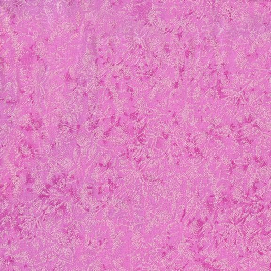Fairy Frost Pearlized Metallic Carnation Pink Yardage