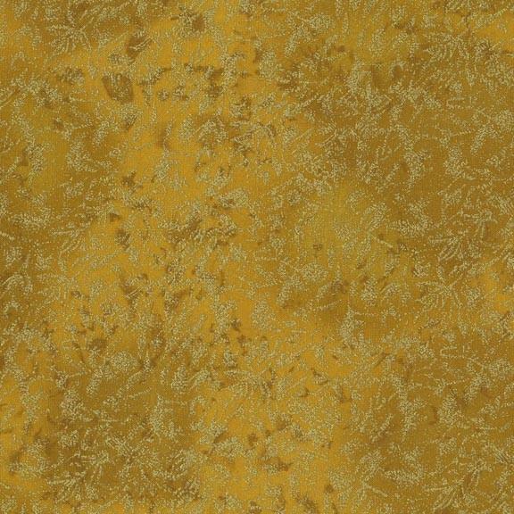 Fairy Frost Pearlized Metallic Gold Yardage