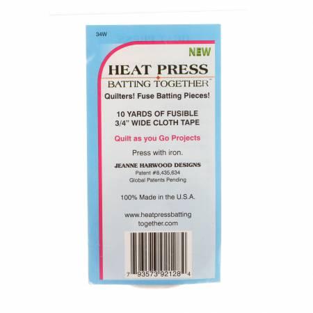 Heat Press Batting Together White (1 1/2" x 15yds)
