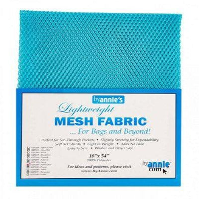 Lightweight Mesh Fabric Parrot Blue (18" x 54")