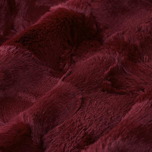 Luxe Cuddle Hide Merlot Yardage