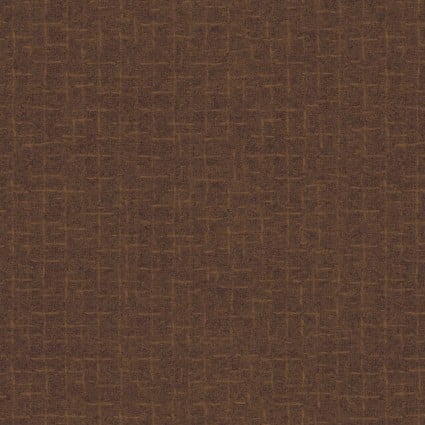 Woolies Flannel Crosshatch Brown Yardage