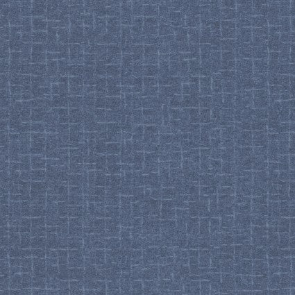 Woolies Flannel Crosshatch Blue Yardage