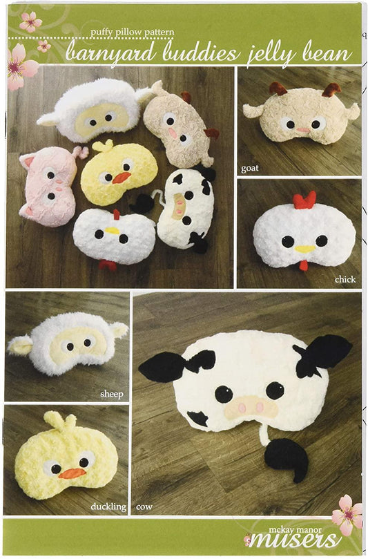 McKay Manor Musers Barnyard Buddies Jelly Bean Pillow Pattern Sheep
