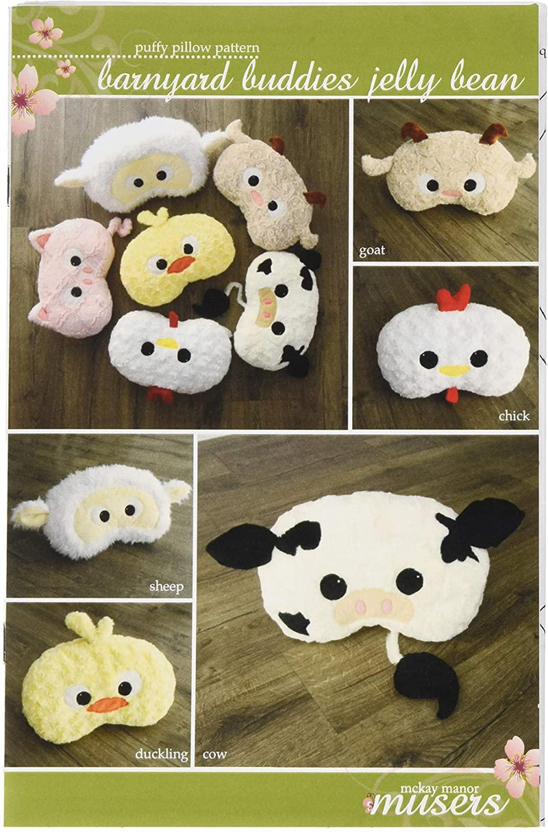McKay Manor Musers Barnyard Buddies Jelly Bean Pillow Pattern Sheep