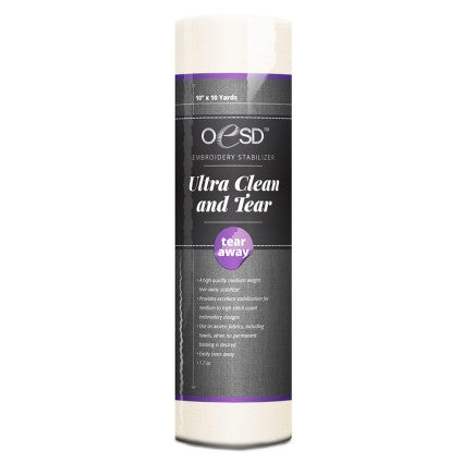 Ultra Clean and Tear TearAway White (10" x 10yds)