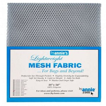 Lightweight Mesh Fabric Pewter (18" x 54")