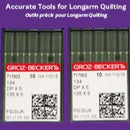 Ball Point Longarm Needles – Two Packages of 10 (18/110-FG, Ball Point)