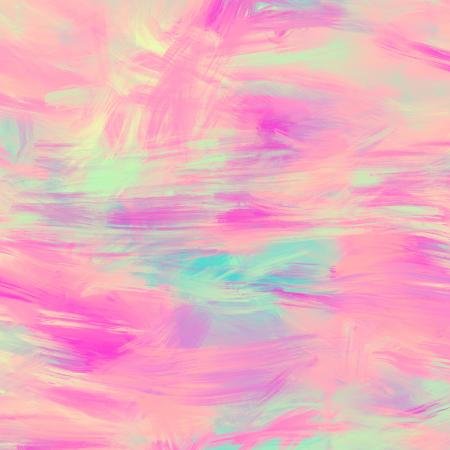 Luminous Daydream Paintbrush Expression in Radiant Pink Digital Print Yardage